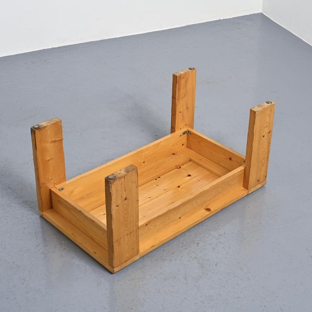 French Coffee Table from Les Arcs, 1970s For Sale - Image 9 of 11