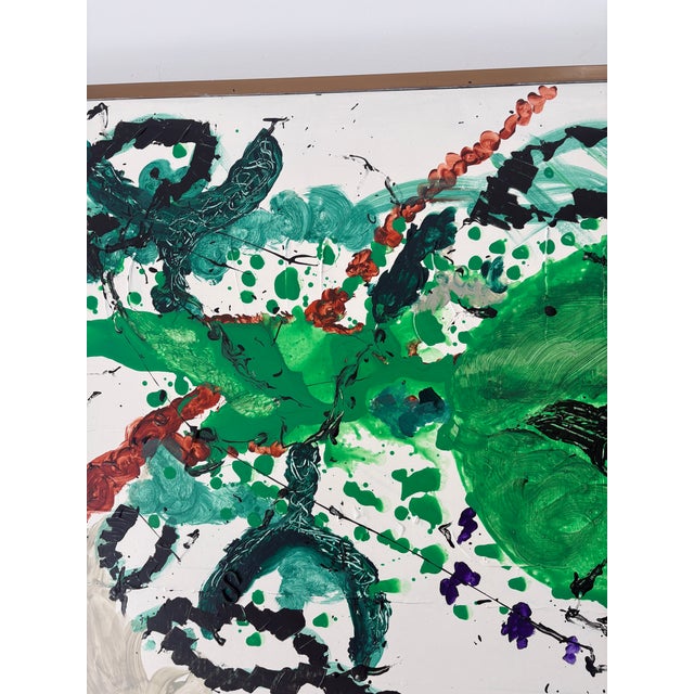 Signed Abstract Acrylic Painting For Sale In Miami - Image 6 of 12