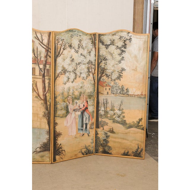 19th C. French Folding Screen For Sale - Image 4 of 8