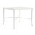 Brown Jordan Calcutta 26" Square Cast Top Corner Table in Chalk For Sale