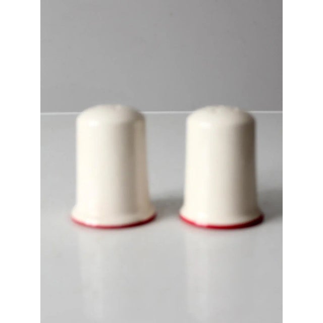 Farmhouse Vintage Royal Season Stoneware Snowman Salt & Pepper Shakers For Sale - Image 3 of 9