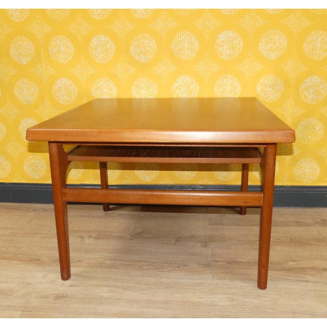 Vintage Small Coffee Table in Teak by Niels Bach, 1960s For Sale - Image 4 of 12