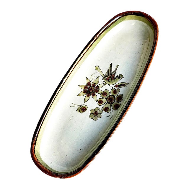 Vintage Ken Edwards El Palomar Tonalá Mexico Ceramic Platter For Sale