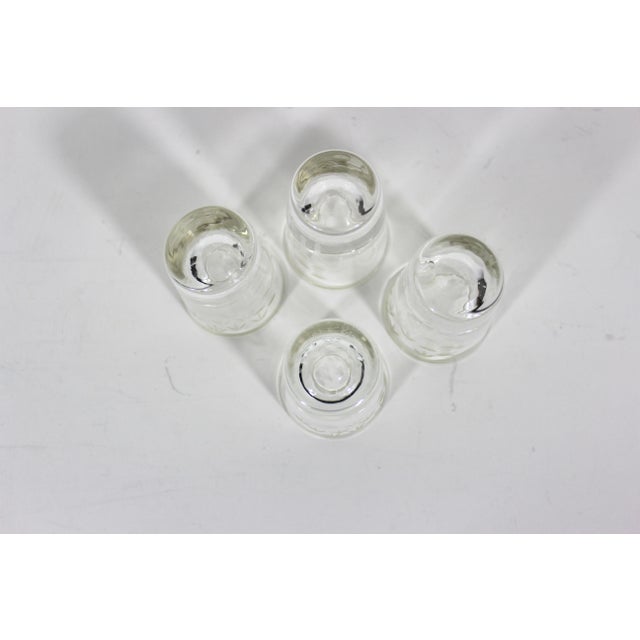 Vintage Etched Bamboo Shot Glasses Set of 4 For Sale - Image 10 of 10