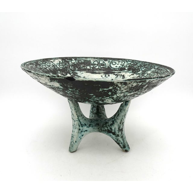 Ceramic Vintage French Ceramic Bowl by Jacques Blin, 1950s For Sale - Image 7 of 18