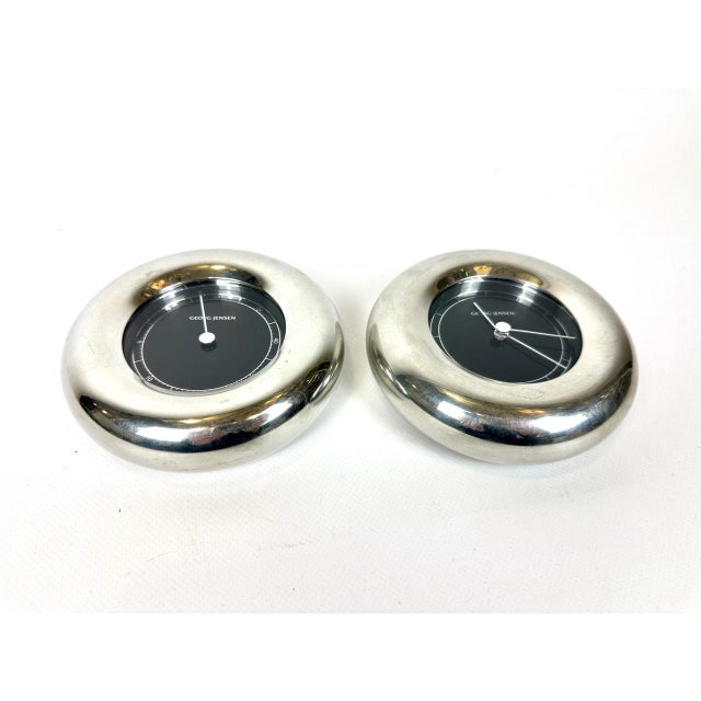 Vintage Donut Wall Clock and Thermometer by Andreas Mikkelsen for Georg Jensen, 1990s, Set of 2 For Sale - Image 4 of 10