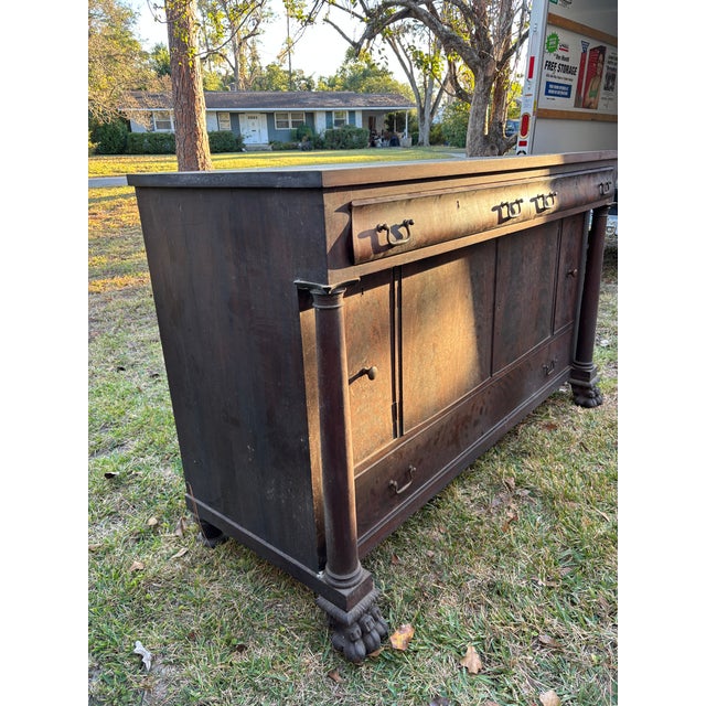 Good used condition. Family heirloom, dates back to the 1820-1840s. Drawers and doors still work. Length: 65 1/2 in Width:...