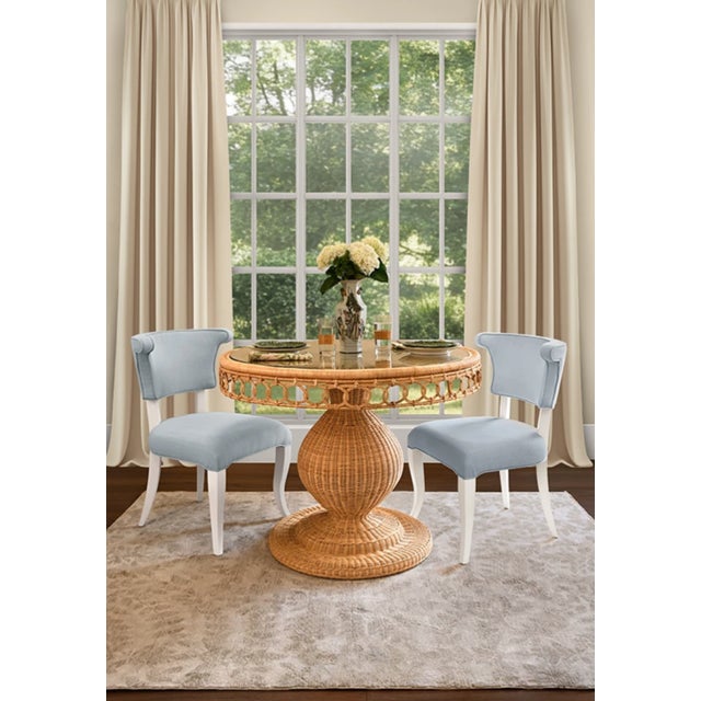 New special order item. Not vintage. Elegant round back dining chair featuring a gracefully curved silhouette that adds...