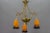 Neoclassical French Bronze Chandelier in Pate De Verre Glass by Jean Noverdy For Sale - Image 3 of 18