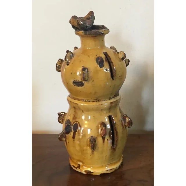 Mid-Century Modern Antique 19th Century English Staffordshire Decorated Redware Bird House Money Box For Sale - Image 3 of 13