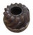 Antique 19thC Copper Turk’s Head Mold – Dovetail Seam, Swirled Bundt For Sale - Image 4 of 12