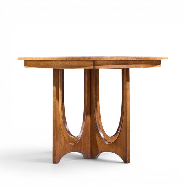 Mid 20th Century Broyhill Brasilia Mid Century Dining Table With 1 Leaf For Sale - Image 5 of 10