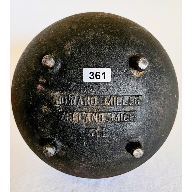 Eames 1950s MCM Atomic Authentic Eames Howard Miller Solid Cast Iron Fire Starter For Sale - Image 4 of 5