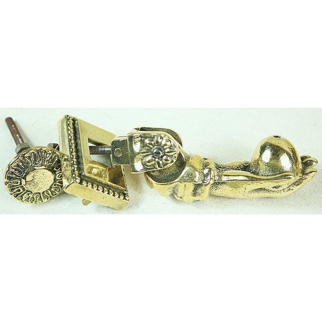 Mid 19th Century French, Napoleon III Brass Door Knocker For Sale - Image 4 of 5
