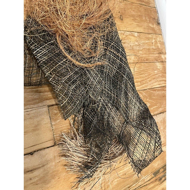 VTG 26" Paper Mache Burlap Kitchen Witch Halloween Folk Art Decor For Sale - Image 10 of 10