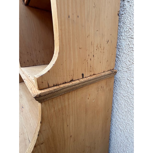 Wood Late 1800s Pine Dresser in English Countryside Style For Sale - Image 7 of 10
