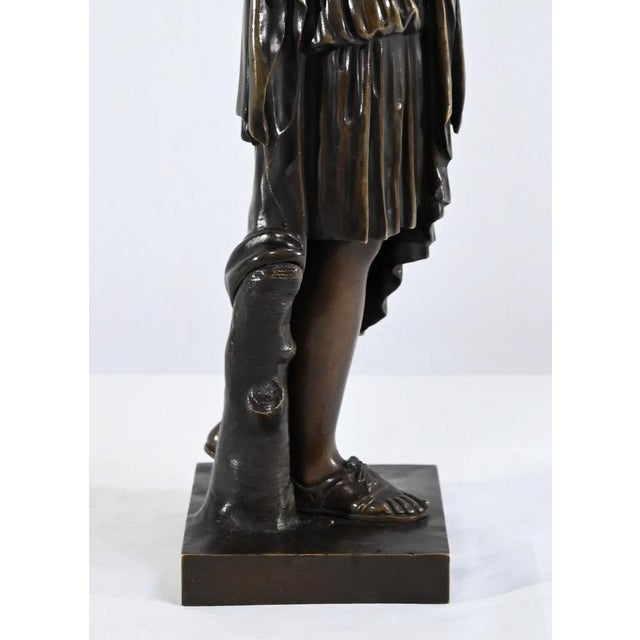 After Praxitèle, Diane de Gabies, 1800s, Bronze For Sale - Image 14 of 18