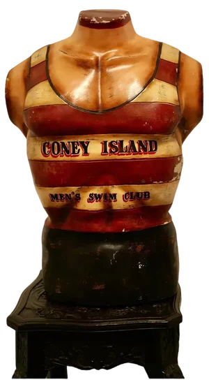 Vintage Coney Island Mens Swim Club Mannequin, 1960s