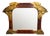 Art Nouveau Mirror in Gilt Brass and Leather after Gabriel Viardot, France, 1930s For Sale