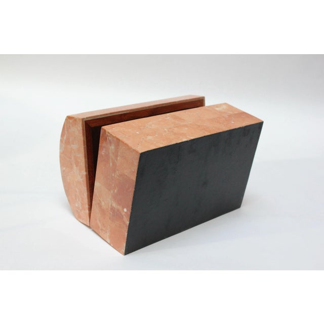 Pink Vintage Tessellated Stone Jewelry Box by Maitland Smith For Sale - Image 8 of 13