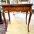 1900s Victorian Rosewood Game Table With Floral Inlay, Brass Details, Expandable, Original Condition For Sale - Image 10 of 10