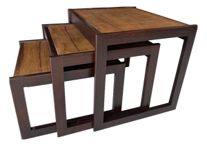 Mid-Century Modern Danish Nesting Tables, 1970s, Set of 3