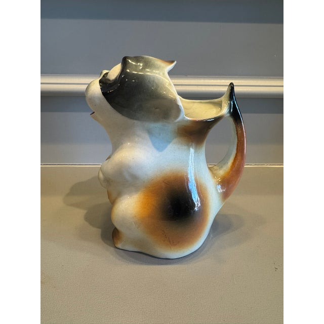 Ceramic 1960s Kitschy Ceramic Cat Jug For Sale - Image 7 of 8