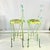 Turquoise 1970s Vintage Boho Chic Italian Ice Cream Cafe Indoor Outdoor Bar Stools Convertible Drinks Tables - A Pair For Sale - Image 8 of 18