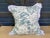 Fabric Blue & White Flora & Fauna Print Pillow For Sale In Philadelphia - Image 6 of 6