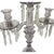 Antique Heisey Glass Puritan 3-Light Candelabra #300 Complete Prisms Sun Purple Tint c.1904-1915 For Sale - Image 9 of 9