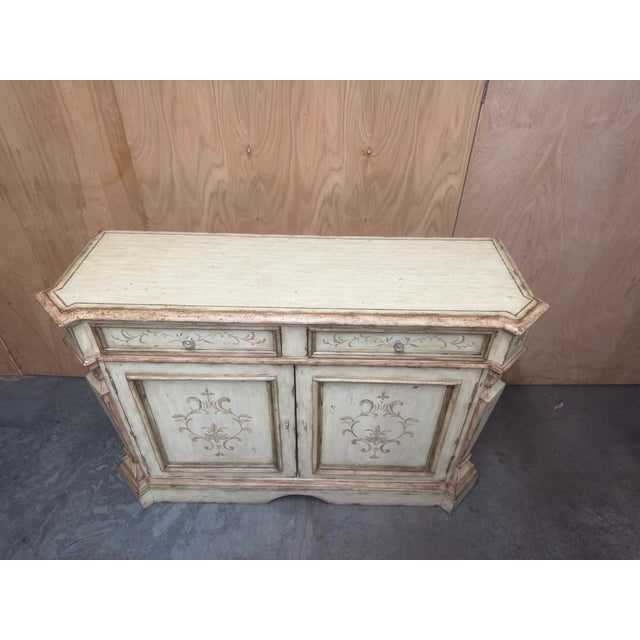 Late 20th Century Century Furniture Italian Provincial Painted Sideboard For Sale - Image 5 of 9