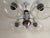 Vintage Space Age Sputnik Chandelier in Chrome-Plated Metal, Wooden Accents and Clear Ribbed Glass Shades by Emi Poljčane, Yugoslav, 1970s For Sale - Image 14 of 18