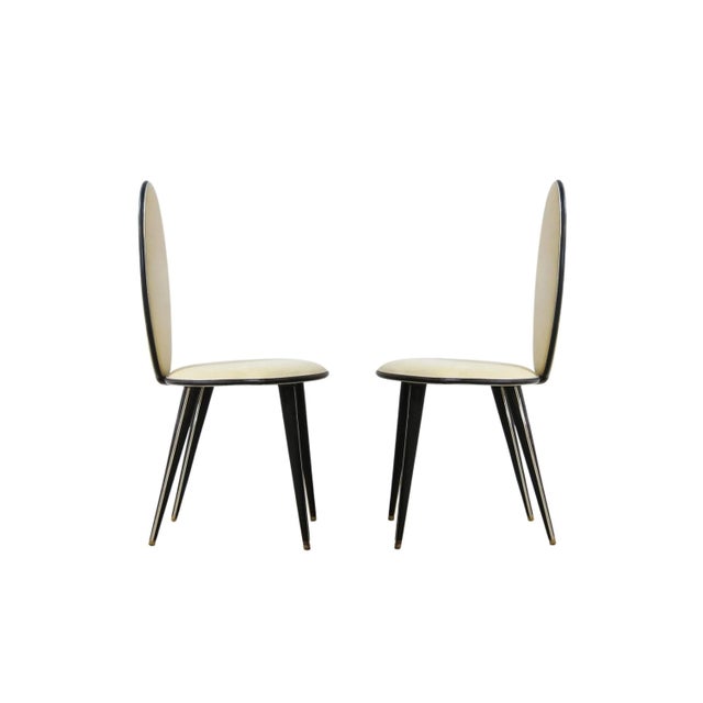 Italian Dining Chairs by Umberto Mascagni for Harrods London - Set of 6 For Sale - Image 4 of 11