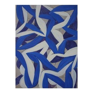 Contemporary Abstract Oil on Canvas "22av4p-2022" by Alain Clément For Sale