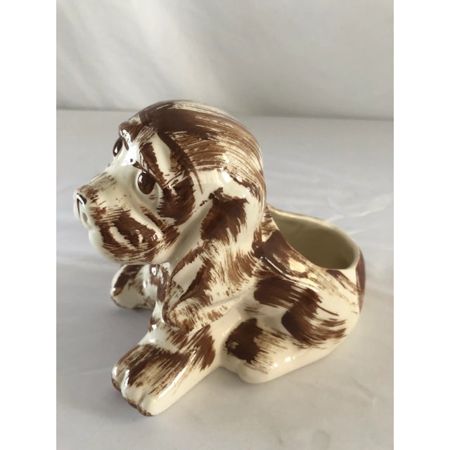 Ceramic 1950’s Cocker Spaniel Dog Planter For Sale - Image 7 of 9