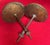 Early 19th Century Large Antique 19th Century American Federal Empire Spun Brass Classical Drapery Tie Backs - A Pair For Sale - Image 5 of 16