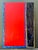 Red Vintage Monumental 1984 Original Geometric Abstract Oil on Canvas For Sale - Image 8 of 12