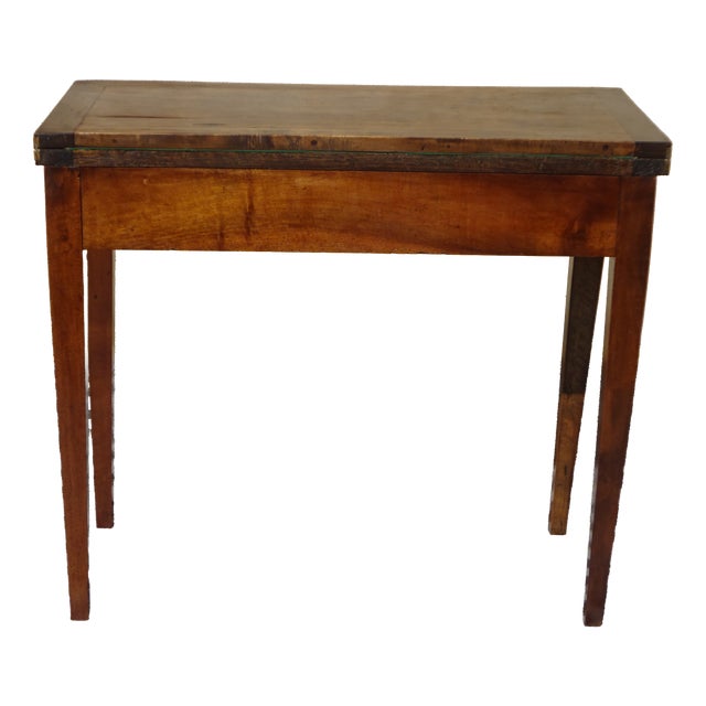 Antique Game Table in Walnut, 1800s For Sale