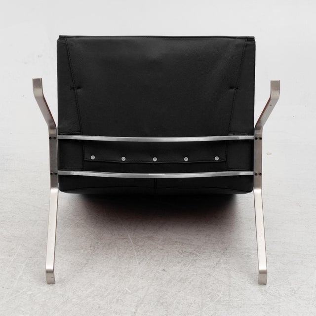 Chrome Poul Kjaerholm Pk22 Chairs Fritz Hansen Denmark Pair For Sale - Image 8 of 10