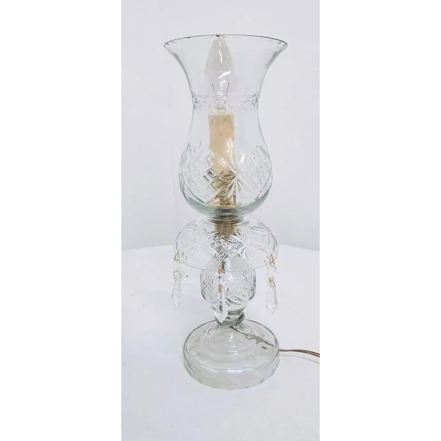 Gold Crystal Table Lamps, France, 1940s, Set of 2 For Sale - Image 8 of 12