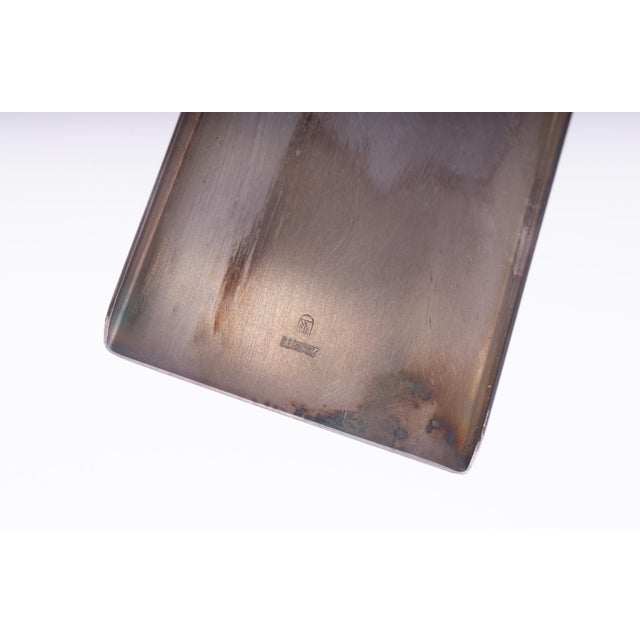 Mid-Century Modern Wilhelm Wagenfeld for WMF Bauhaus Silver Plated Dual Candle Holder, Germany c.1955 For Sale - Image 3 of 5