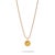 Modern Queen Nefertiti Medallion Gold Necklace For Sale - Image 3 of 9