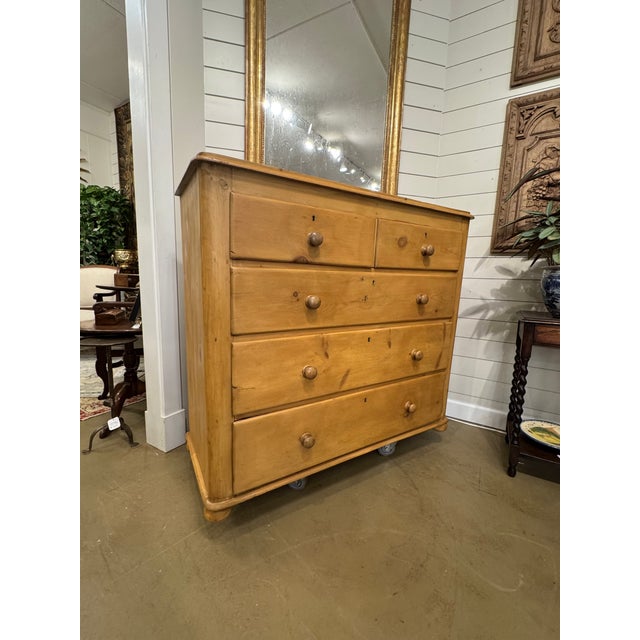 19th Century English Pine Chest of Drawers For Sale - Image 11 of 16
