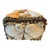 Vintage Handmade Seashell Encrusted Coastal Folk Art Tissue Box Cover With Red Velvet Lining For Sale In Los Angeles - Image 6 of 8