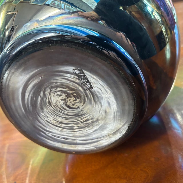 1980s Iridescent Murano Glass Vase by Sergio Asti for Venini, 1980s For Sale - Image 5 of 9