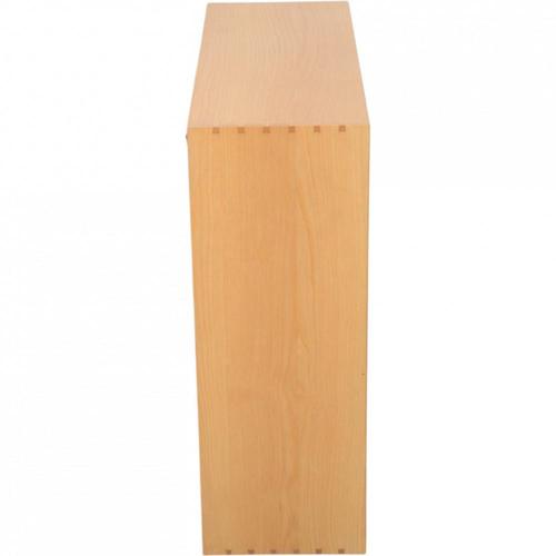 Vintage Bookcase in Elm with Glass Doors by Mogens Koch, 1970s For Sale - Image 4 of 11