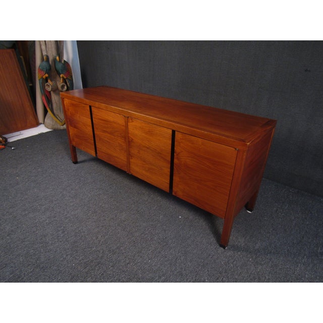 Wood Mid 20th Century Mid-Century Modern Walnut Sideboard For Sale - Image 7 of 12