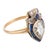 19th Century 19th Century Victorian Paste Diamond Synthetic Sapphire 14k Gold Ring, Size 6.25 For Sale - Image 5 of 5
