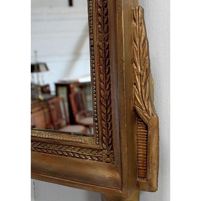 Golden Wood Louis XVI Style Mirror, 19th Century For Sale - Image 13 of 18