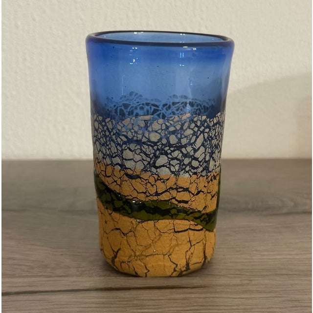 Glass Ryukyu Glasses by Inamine Kiln, Set of 2 For Sale - Image 7 of 10
